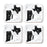 Set of 4 Square Coffee Drink Coasters Texas Long Distance Gift-Set of 4-Andaz Press-Alabama-