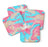 Set of 4 Square Drink Coffee Coasters Gift Set, Textures-Set of 4-Andaz Press-Marble Coral Aqua-