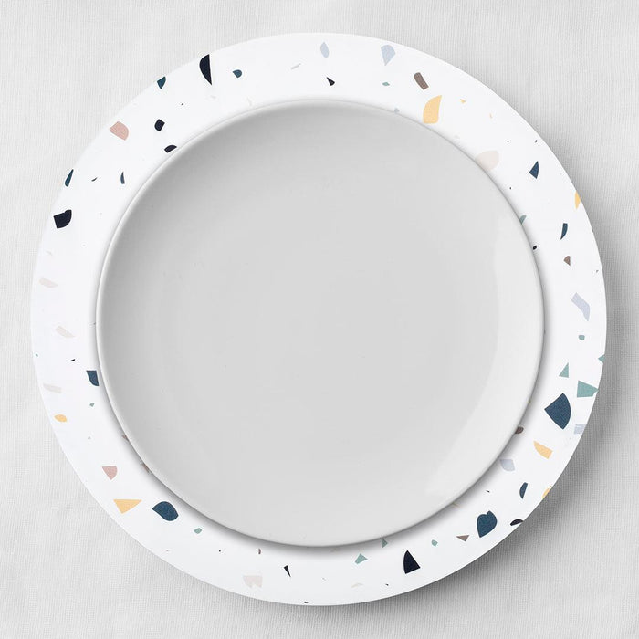 Set of 4 Terrazzo Acrylic Charger Plates Bulk Pack-Koyal Wholesale-Set of 1 (4 PC)-