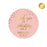 Set of 40 Blush Pink and Metallic Gold Confetti Polka Dots Wedding Personalized Round Circle Label Stickers, Thank You for Celebrating with US-Set of 40-Andaz Press-