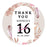 Set of 40 Custom Round Sweet 16 Thank You Favor Stickers-Set of 40-Andaz Press-Blush Pink-