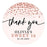 Set of 40 Custom Round Sweet 16 Thank You Favor Stickers-Set of 40-Andaz Press-Blush Pink-