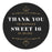 Set of 40 Custom Round Sweet 16 Thank You Favor Stickers-Set of 40-Andaz Press-Blush Pink-