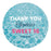Set of 40 Custom Round Sweet 16 Thank You Favor Stickers-Set of 40-Andaz Press-Blush Pink-
