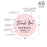 Set of 40 Custom Round Sweet 16 Thank You Favor Stickers-Set of 40-Andaz Press-Blush Pink-