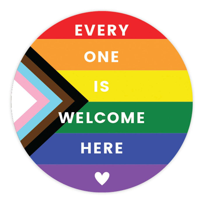 Set of 40 Gay Pride Stickers: Bulk LGBTQ Merch for Pride Month-Set of 40-Andaz Press-Progress Pride Flag-