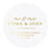 Set of 40 Round Clear Custom Wedding Return Address Labels with Gold Ink-Set of 40-Andaz Press-The Future Mr. & Mrs.-