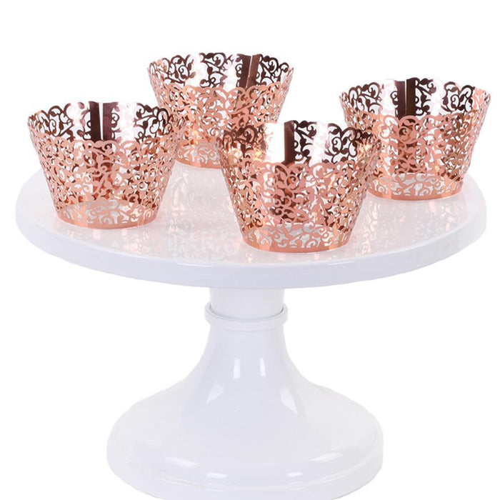 Set of 50 Filigree Laser Cut Cupcake Wrappers-Set of 50-Andaz Press-