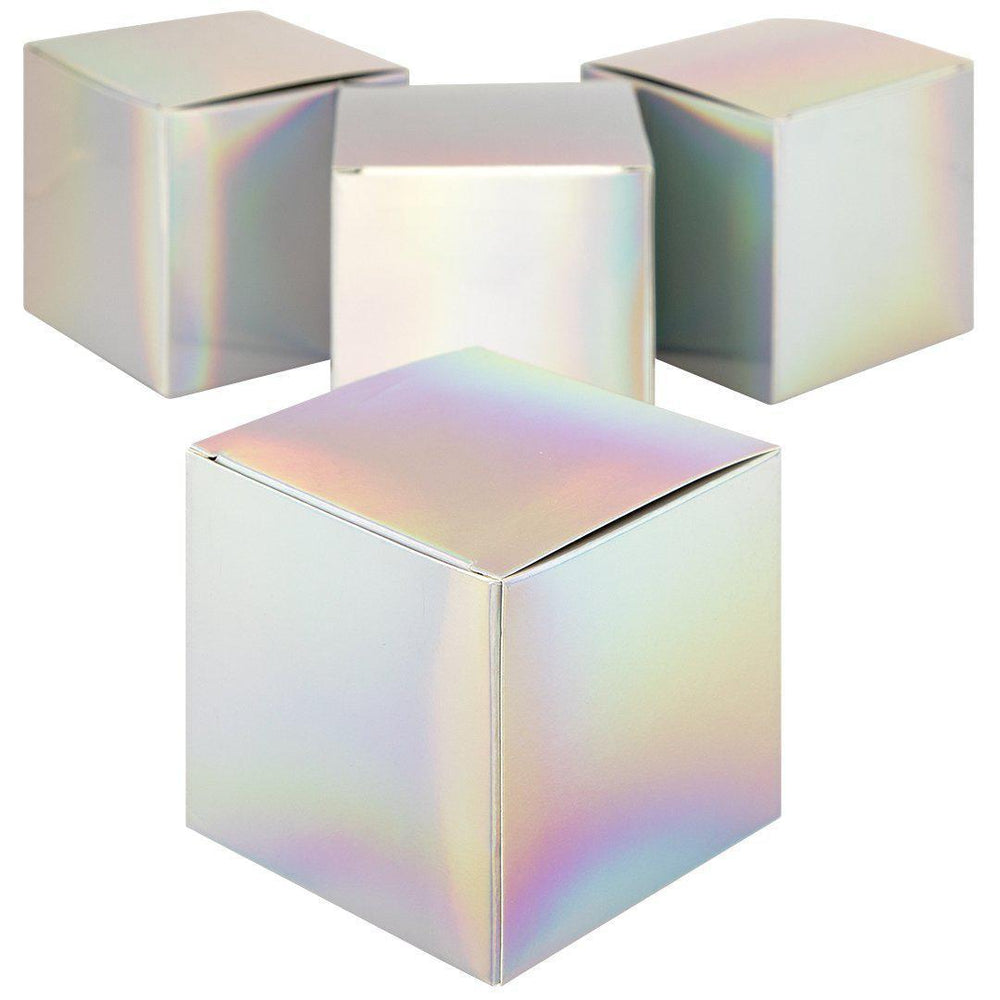 Set of 50 Iridescent Holographic Favor Tuck Boxes-Set of 50-Andaz Press-Iridescent-