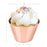 Set of 50 Metallic Rose Gold Cupcake Wrappers-Set of 50-Andaz Press-