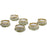 Set of 6 Antique Bloom Tealight Candle Holders Bulk Pack-Koyal Wholesale-Gold-Set of 1 (6 PC)-