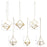 Set of 6 Assorted Geometric Metal Hanging Air Planters-Set of 6-Koyal Wholesale-