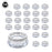 Set of 6 Bloom Tealight Candle Holders Bulk Pack-Koyal Wholesale-Silver-Set of 1 (6 PC)-