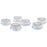 Set of 6 Bloom Tealight Candle Holders Bulk Pack-Koyal Wholesale-Silver-Set of 1 (6 PC)-
