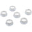 Set of 6 Bloom Tealight Candle Holders Bulk Pack-Koyal Wholesale-Silver-Set of 1 (6 PC)-