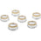 Set of 6 Bloom Tealight Candle Holders Bulk Pack-Koyal Wholesale-Silver-Set of 1 (6 PC)-