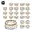 Set of 6 Bloom Tealight Candle Holders Bulk Pack-Koyal Wholesale-Gold-Set of 6 (24 PC)-