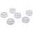 Set of 6 Bloom Tealight Candle Holders Bulk Pack-Koyal Wholesale-Silver-Set of 1 (6 PC)-
