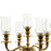 Set of 6 Candelabra Hurricane Clear Glass Shades-Set of 6-Koyal Wholesale-Clear-3.5"-