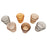 Set of 6 Earth Tone Vintage Glass Candle Holder Bulk Pack-Koyal Wholesale-Set of 1 (6 PC)-