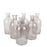 Set of 6 Glass Bud Vases | Small Apothecary Bottles, Bulk Set-Koyal Wholesale-Amber-Set of 6-