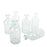 Set of 6 Glass Bud Vases | Small Apothecary Bottles, Bulk Set-Koyal Wholesale-Amber-Set of 6-