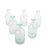 Set of 6 Glass Bud Vases | Small Apothecary Bottles, Bulk Set-Koyal Wholesale-Amber-Set of 6-