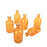 Set of 6 Glass Bud Vases | Small Apothecary Bottles, Bulk Set-Koyal Wholesale-Amber-Set of 6-