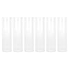 Set of 6 Glass Candle Covers, Chimney Glass Tube Covers for Taper & Pillar Candles-Set of 6-Koyal Wholesale-2.6" x 10"-