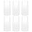 Set of 6 Glass Candle Covers, Chimney Glass Tube Covers for Taper & Pillar Candles-Set of 6-Koyal Wholesale-3.5" x 6"-