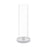 Set of 6 Glass Hurricane Candle Holders-Set of 6-Koyal Wholesale-White-