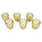 Set of 6 Hobnail Glass Candle Holders, Bulk Packs-Koyal Wholesale-Clear-Set of 1 (6PC)-