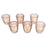 Set of 6 Hobnail Glass Candle Holders, Bulk Packs-Koyal Wholesale-Clear-Set of 1 (6PC)-
