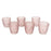 Set of 6 Hobnail Glass Candle Holders, Bulk Packs-Koyal Wholesale-Clear-Set of 1 (6PC)-