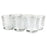 Set of 6 Hobnail Glass Candle Holders, Bulk Packs-Koyal Wholesale-Clear-Set of 1 (6PC)-