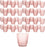 Set of 6 Hobnail Glass Candle Holders, Bulk Packs-Koyal Wholesale-Blush Pink-Set of 8 (48PC)-