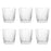 Set of 6 Hobnail Glass Candle Holders, Bulk Packs-Koyal Wholesale-Clear-Set of 1 (6PC)-