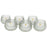 Set of 6 Hobnail Multi-Use Glass Candle Holders-Set of 6-Koyal Wholesale-Clear-