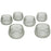 Set of 6 Hobnail Multi-Use Glass Candle Holders-Set of 6-Koyal Wholesale-Clear-