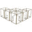 Set of 6 Hurricane Candle Holder Pack-Set of 6-Koyal Wholesale-Gold-