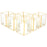 Set of 6 Hurricane Candle Holder Pack-Set of 6-Koyal Wholesale-Gold-