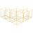 Set of 6 Hurricane Candle Holder Pack-Set of 6-Koyal Wholesale-Gold-