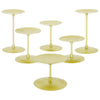 Set of 6 Minimalist Metal Pillar Candle Holders, Modern Candle Holder Plate Set-Set of 6-Koyal Wholesale-Gold-