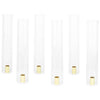 Set of 6 Minimalist Taper Candle Holders with Hurricane Glass for Weddings Centerpieces-Set of 6-Koyal Wholesale-