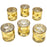 Set of 6 Modern Geometric Votive Candle Holders-Set of 6-Koyal Wholesale-Gold-