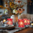 Set of 6 Modern Multifaceted Glass Candle Holders-Set of 6-Koyal Wholesale-Red-