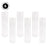 Set of 6 Ribbed Clear Hurricane Glass Cylinder Candleholder Chimney Tube-Set of 6-Koyal Wholesale-2.55" x 10"-