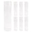 Set of 6 Ribbed Clear Hurricane Glass Cylinder Candleholder Chimney Tube-Set of 6-Koyal Wholesale-2.55" x 10"-