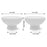 Set of 6 Ribbed Pedestal Decorative Bowls-Set of 6-Koyal Wholesale-Desert Tan-
