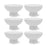 Set of 6 Ribbed Pedestal Decorative Bowls-Set of 6-Koyal Wholesale-Desert Tan-